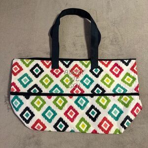 Thirty-One Gifts 31 Expand-A-Tote Bag Retired Candy Corners Beach Travel Family